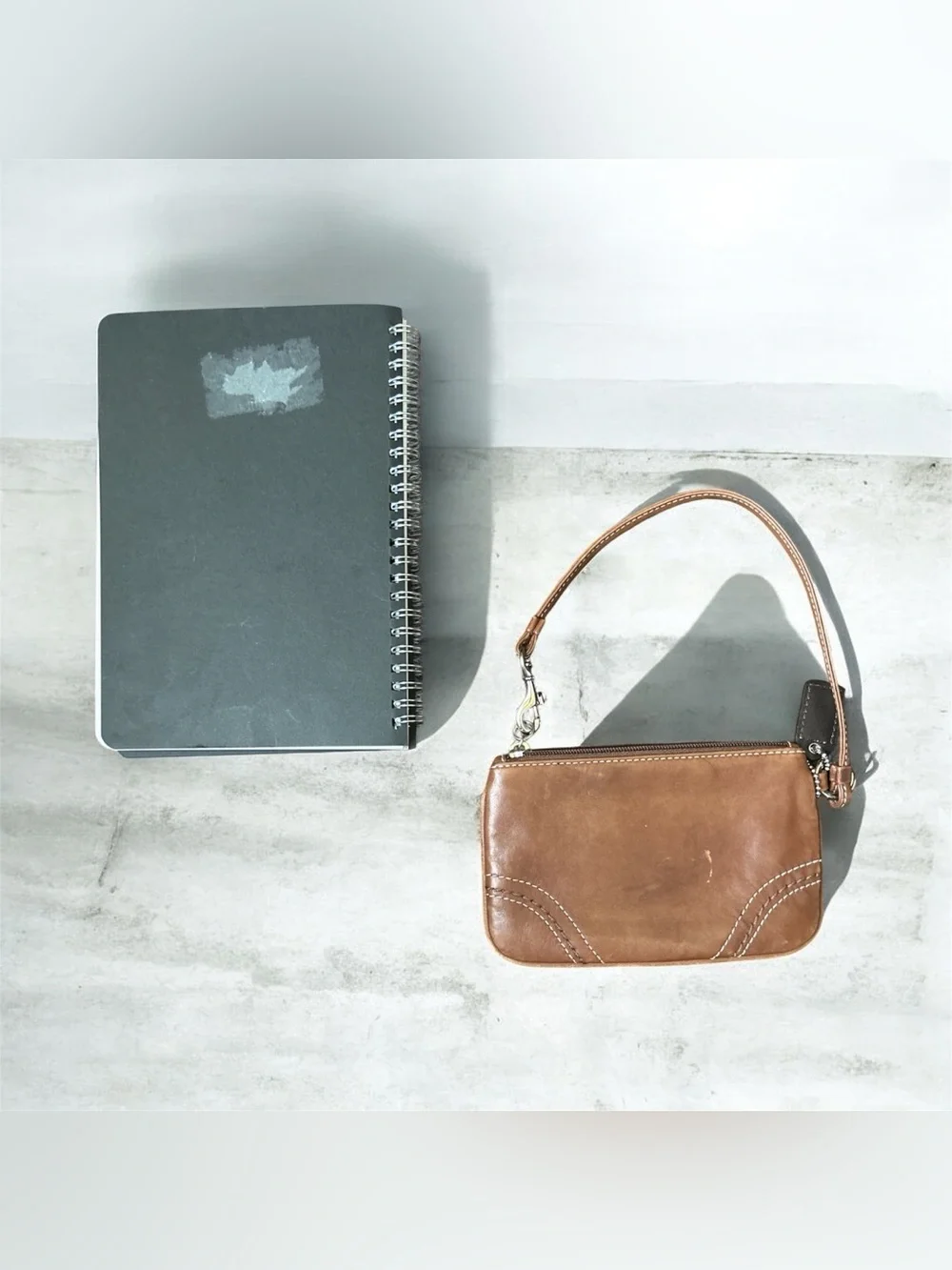 Coach leather wristlet
